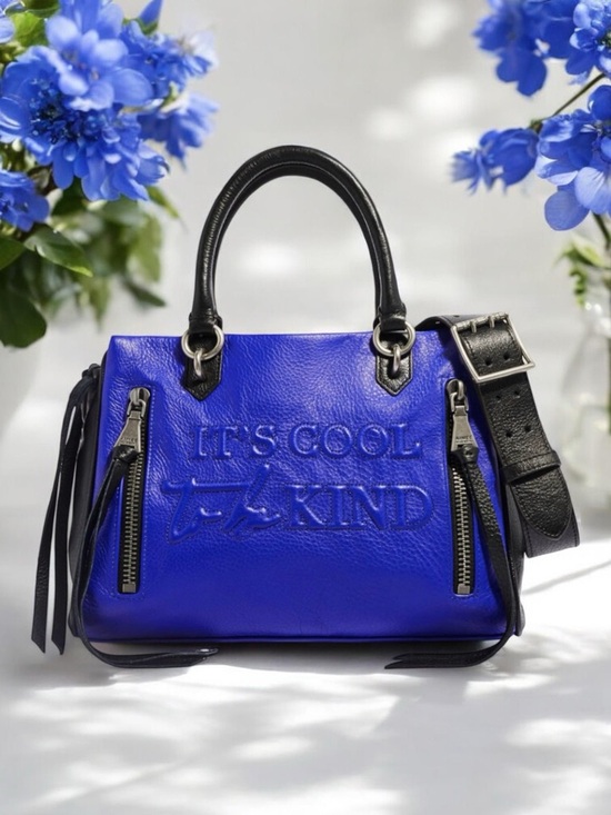 Aimee Kestenberg Handbags - Aimee KESTENBERG Cool One-of-a-Kind Cobalt Leather Satchel NWT